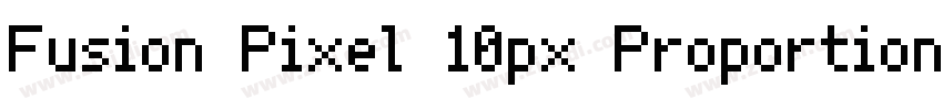 Fusion Pixel 10px Proportional字体转换